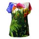 Kurzarm Shirt mit Fotodruck eines bunten Blumenstrausses, fabrari